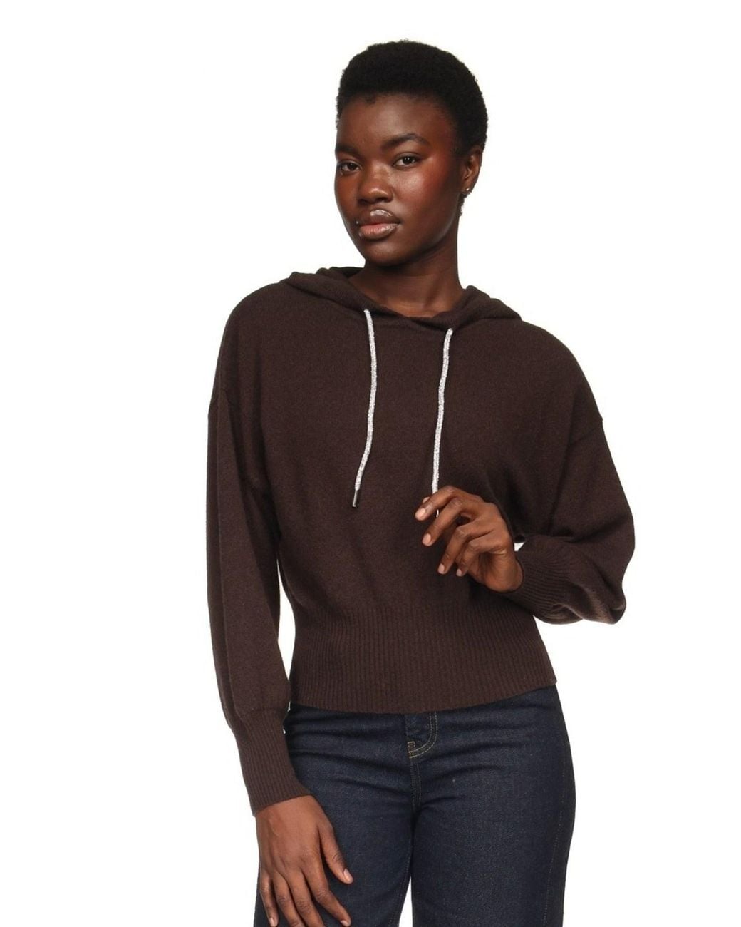 Brodie Cashmere Black Hilary Hoodie