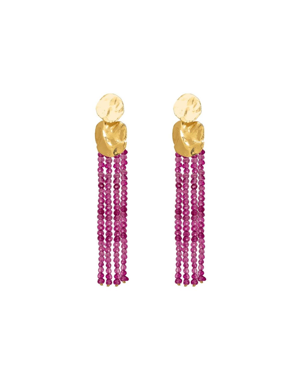 Lavani Jewels Multicolor Liliana Fuchsia Earrings