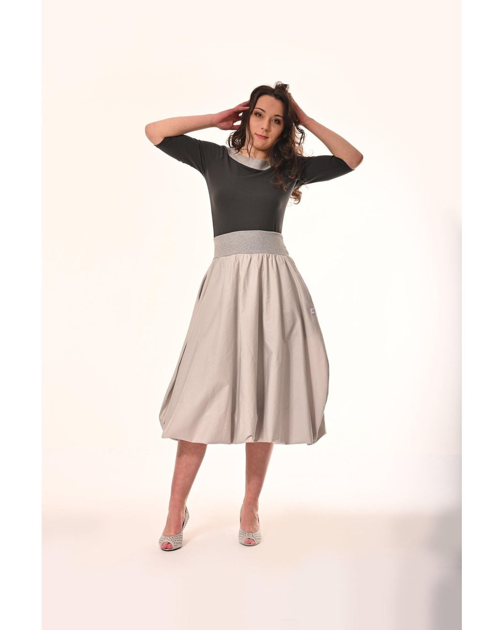 Frock Tales Gray Boating Top