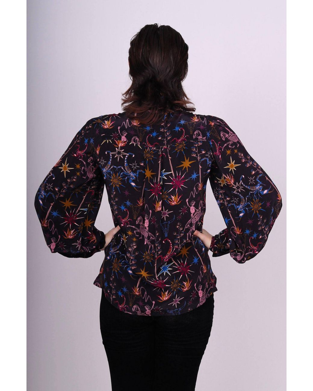 Any Old Iron Multicolor Ghost Rider Necktie Shirt