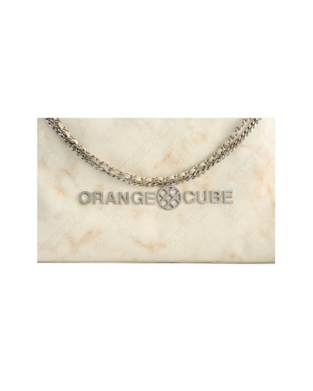 Orange Cube White Metropolitan Crossbody Bag