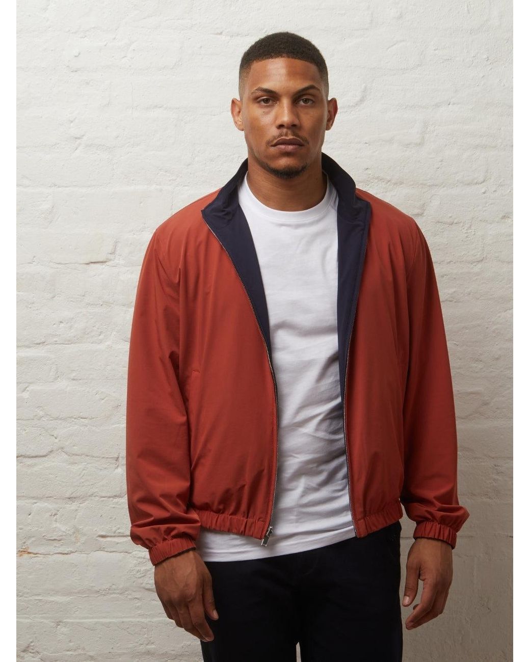 Guards London Red Eldridge Reversible Lightweight Harrington for men