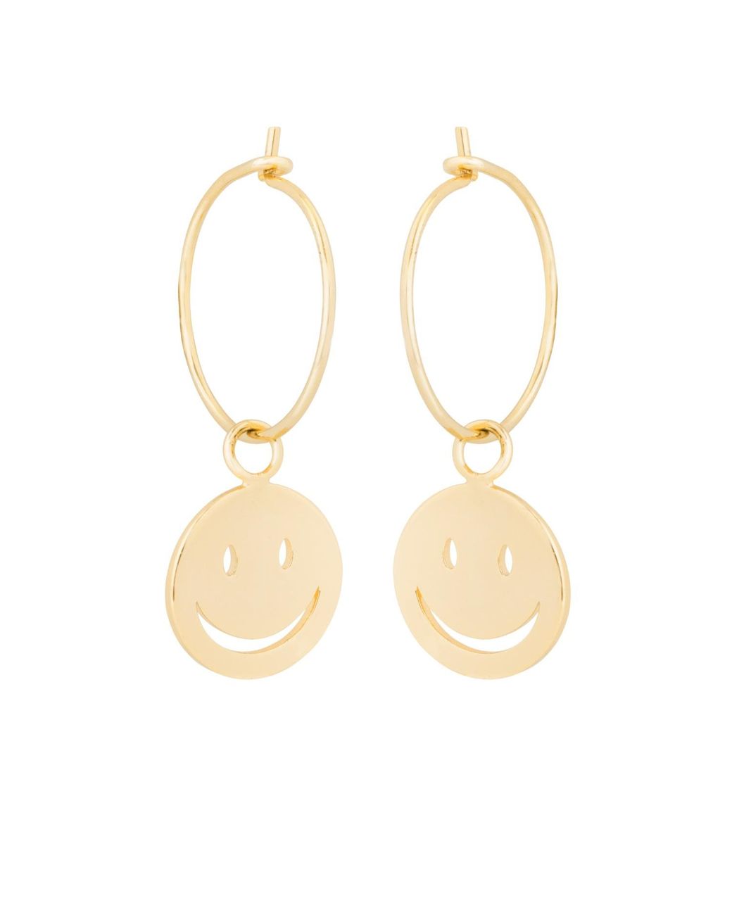 C.J.M Metallic Smile Hoops