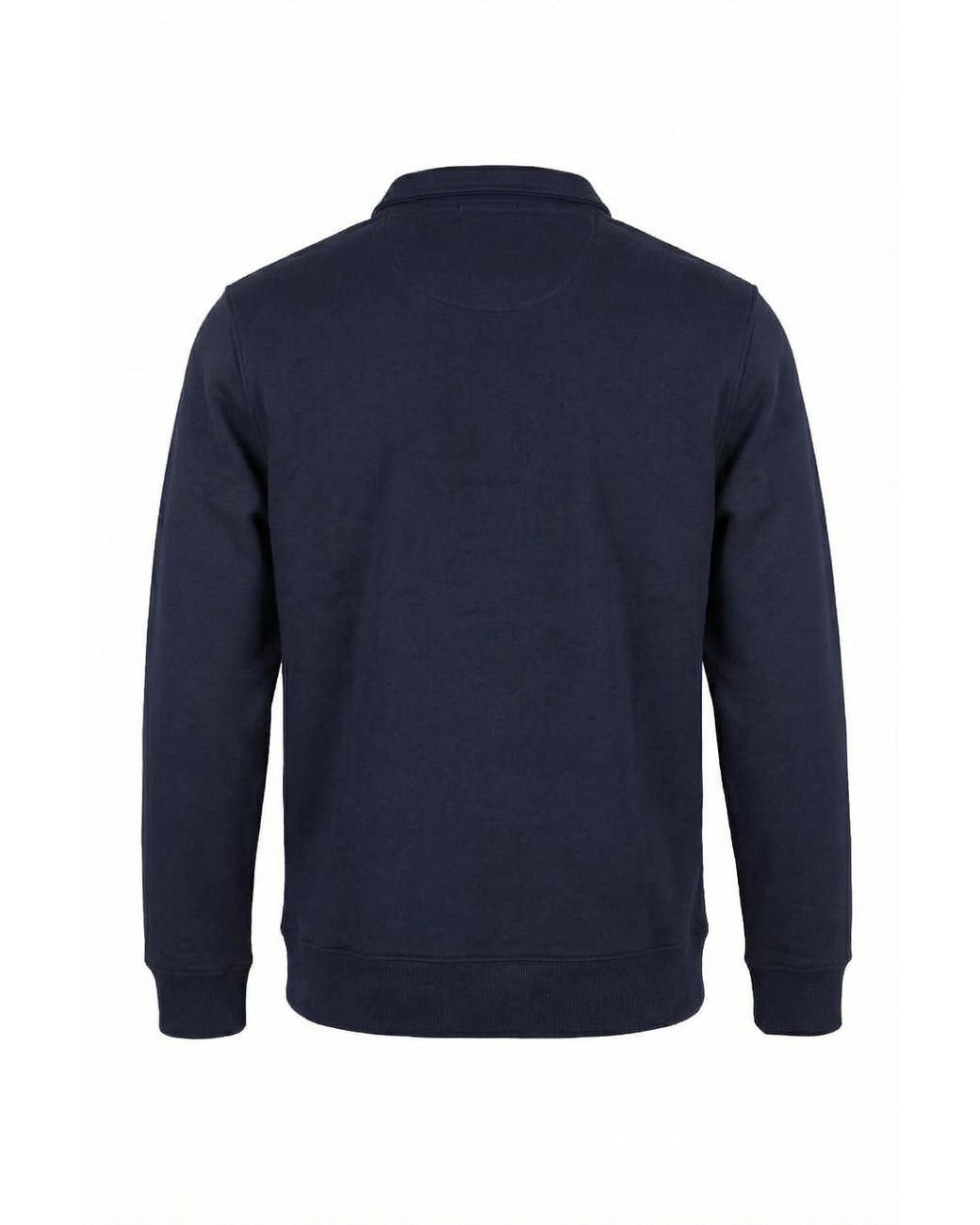 Foster Taylor Blue Sweat Qtr Zip Collar for men