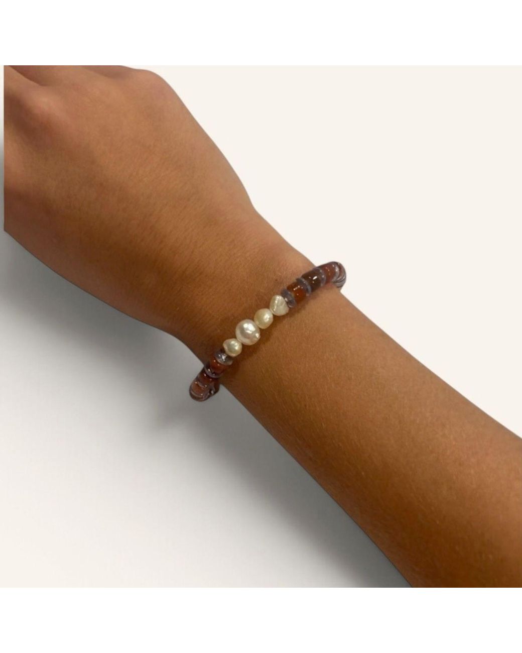 Skinny Mutt Brown Agate Coast Bracelet