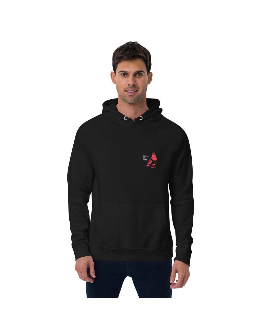 Anchor and Crew Black Eight Fight Or Flight Club Editions Organic Cotton Hoodie for men