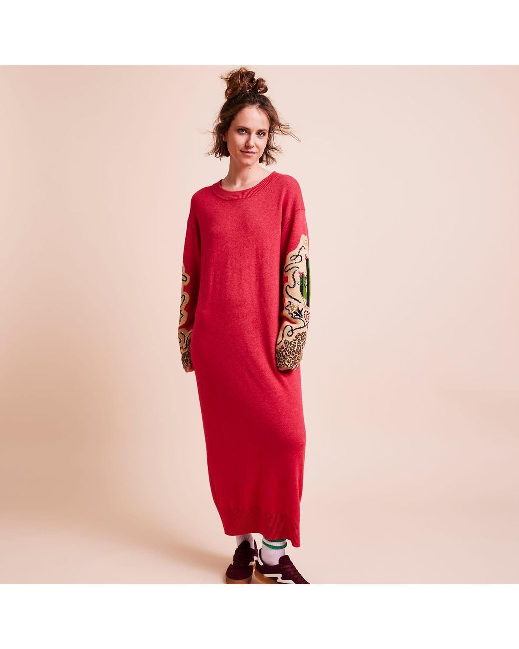 Maison Wanda Pink Cactus Dress