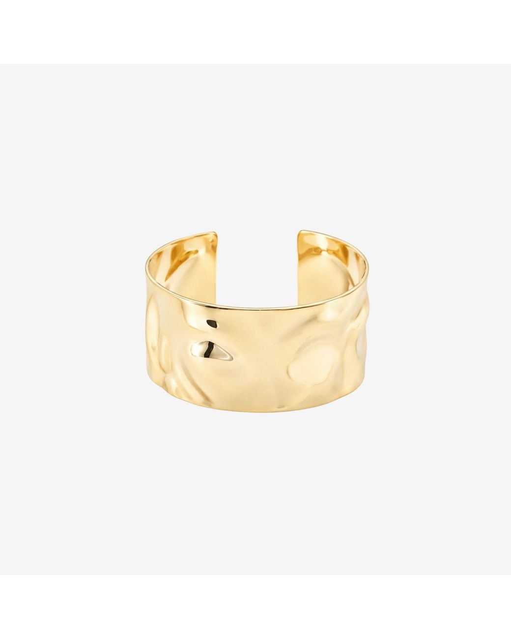 Uchi and Soto Metallic Kin Sculptured Wide Cuff Bangle