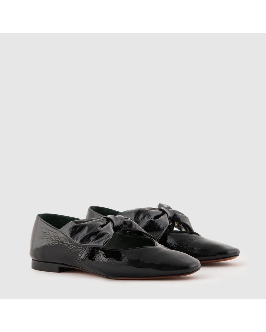 Mariano Shoes Black Cacia Ballerina Varnished