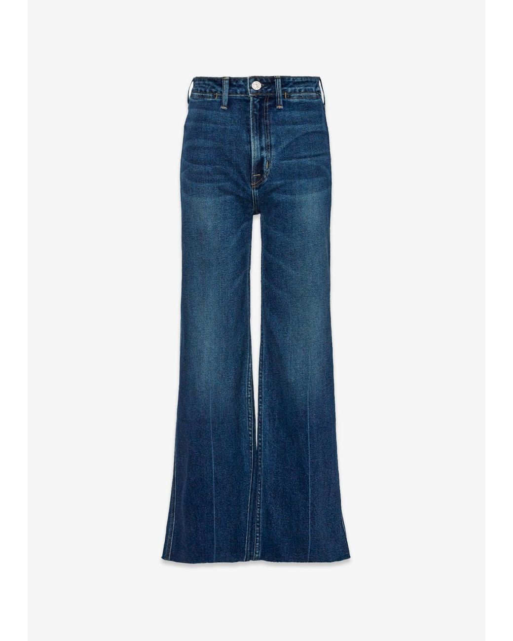 NOEND Blue Queen High Rise Crop Wide Leg