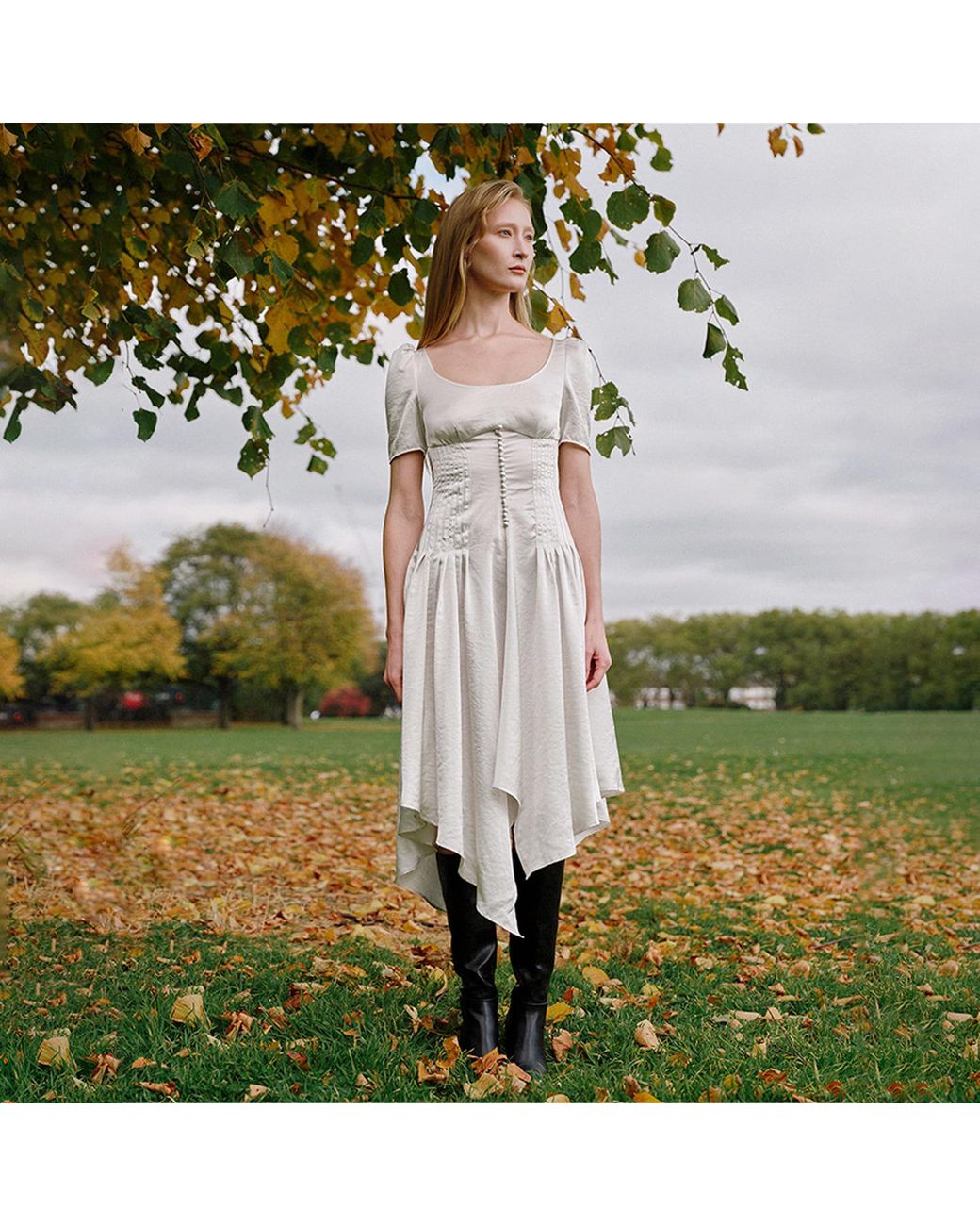 Lor Rein White Rina Dress