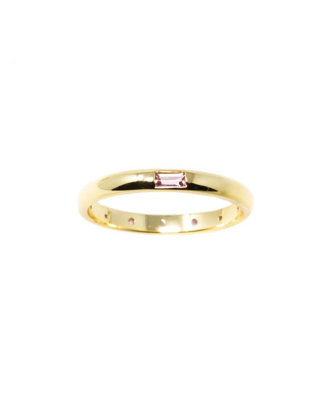 NASI SILVER Metallic Scatter Band Both Sides Now Ring Dusk Edition Star Ring
