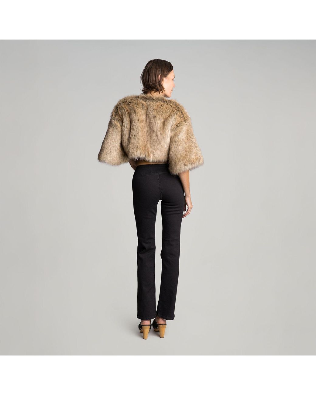 Love and Nostalgia Natural Little Fur Coat