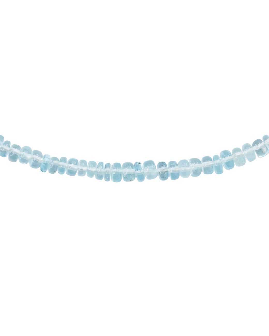 Bombyx House Metallic Birthstone March Aquamarine Bead Necklace