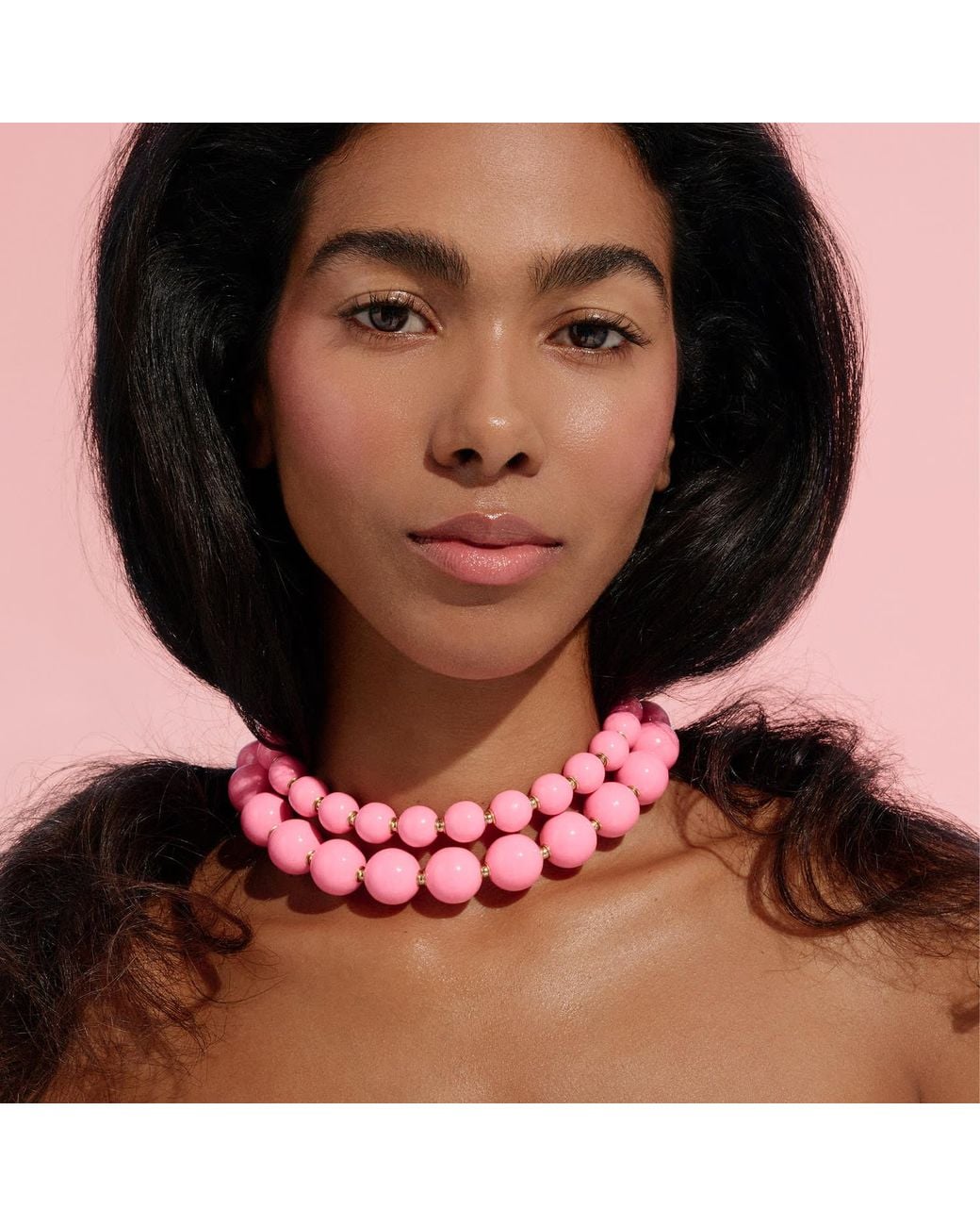 Saule Label Pink Siena Duo Necklaces