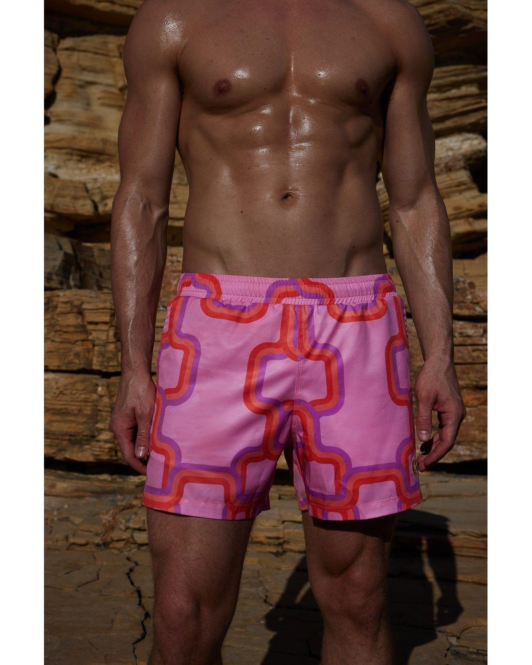 Julia Clancey Red South Bay Boardie for men