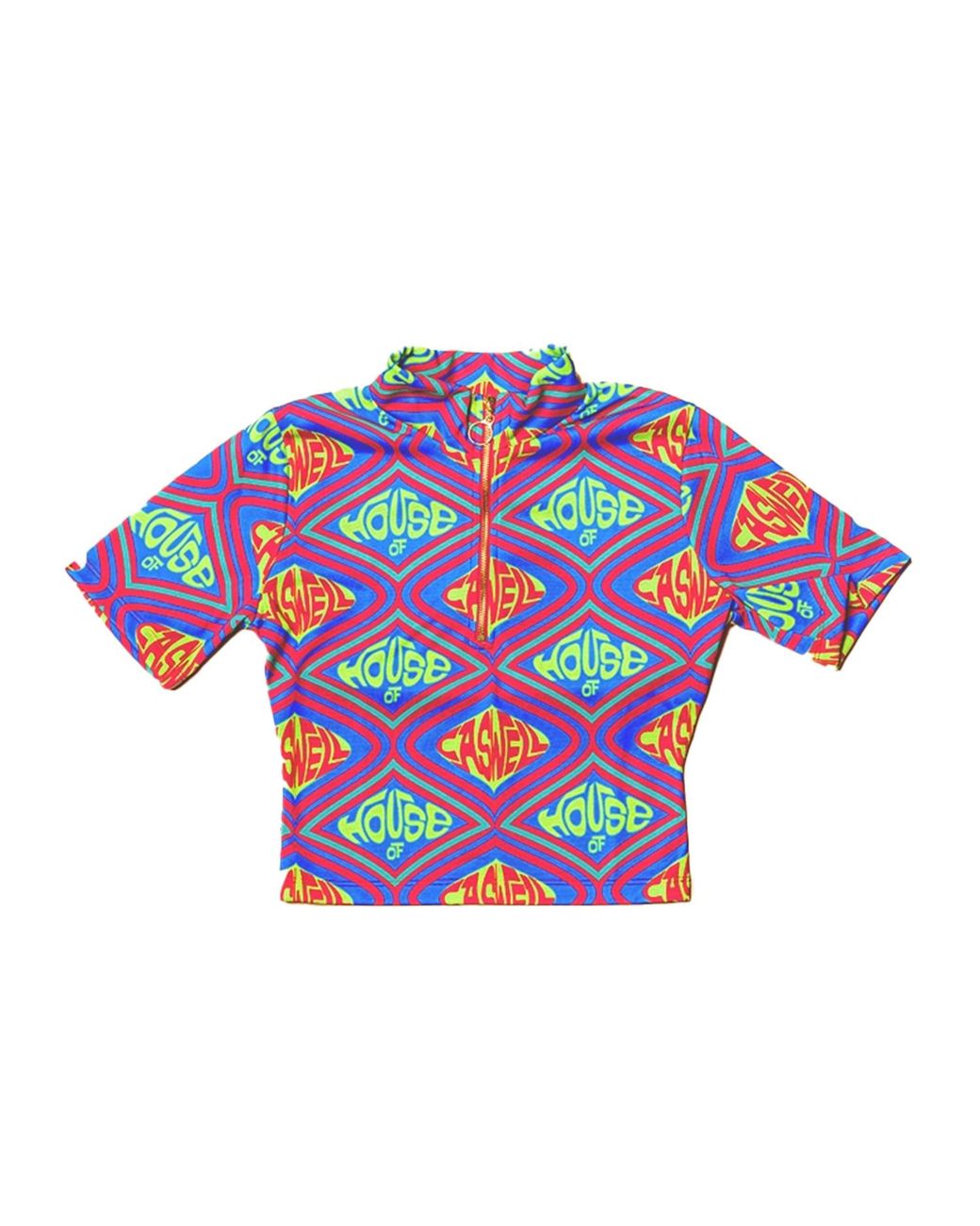 House of Caswell Multicolor Sophia Mock Neck Top