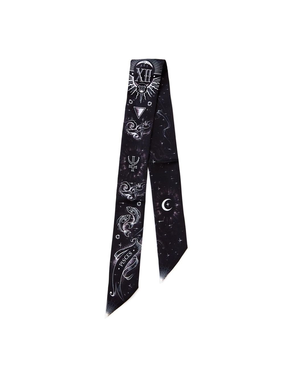 Silk&Soul Black Pisces Zodiac Twilly