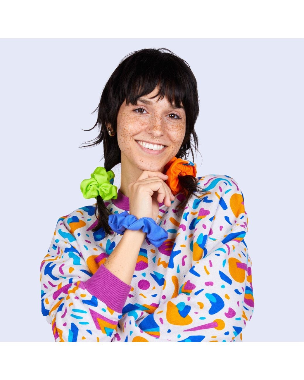 Mokuyobi Blue Rockit Scrunchie Three Pack