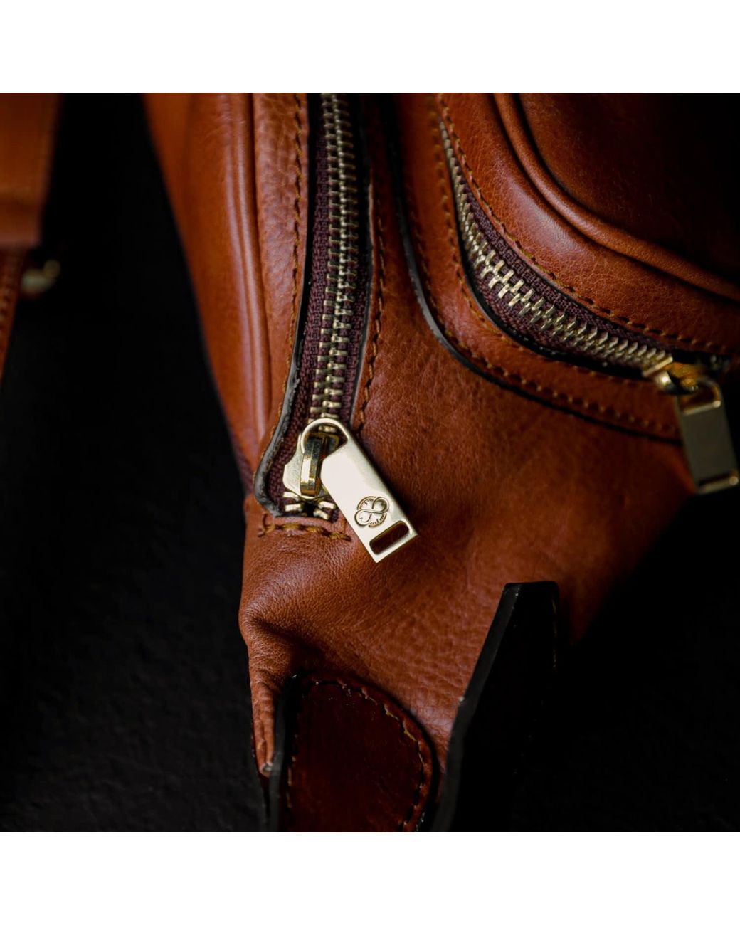 Time Resistance Brown Leather Sling Bag Belly Bag for men