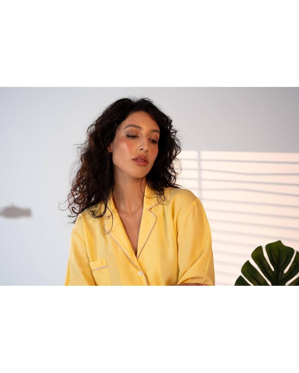 Carolina Benoit Yellow Luxury Bamboo Pajama Set