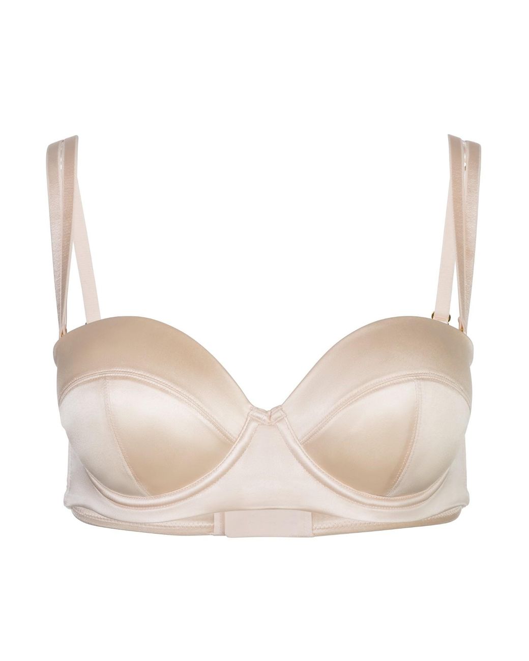 Black Heart Lingerie Natural Convertible Silk Longline Bra