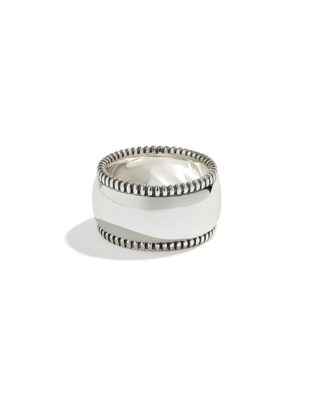 Stone Fruit White Large Disc Ring