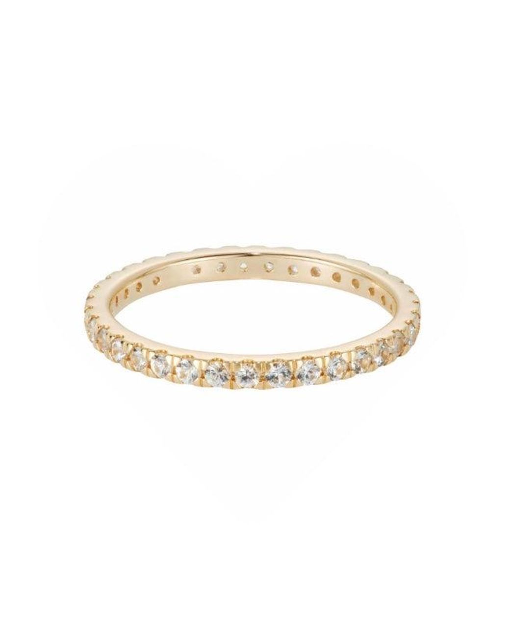Crystals and Co Metallic Diamond Eternity Ring