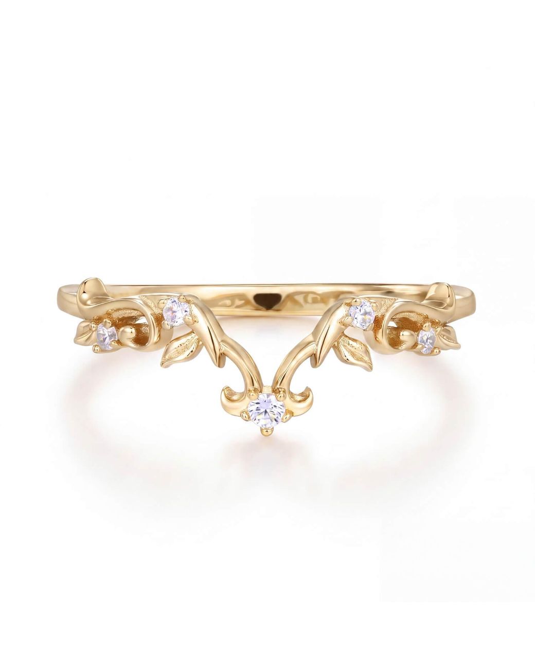 Azura Jewelry New York Metallic Petal Waltz Band Vermeil