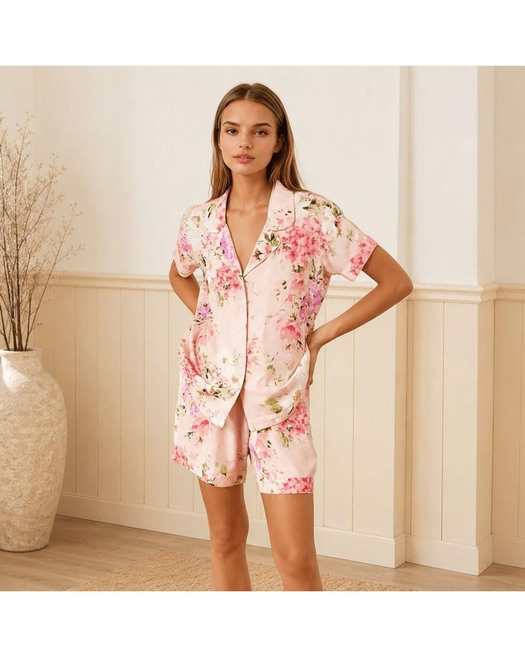 Yumi Kim Pink Beauty Rest Floral Pajama Set