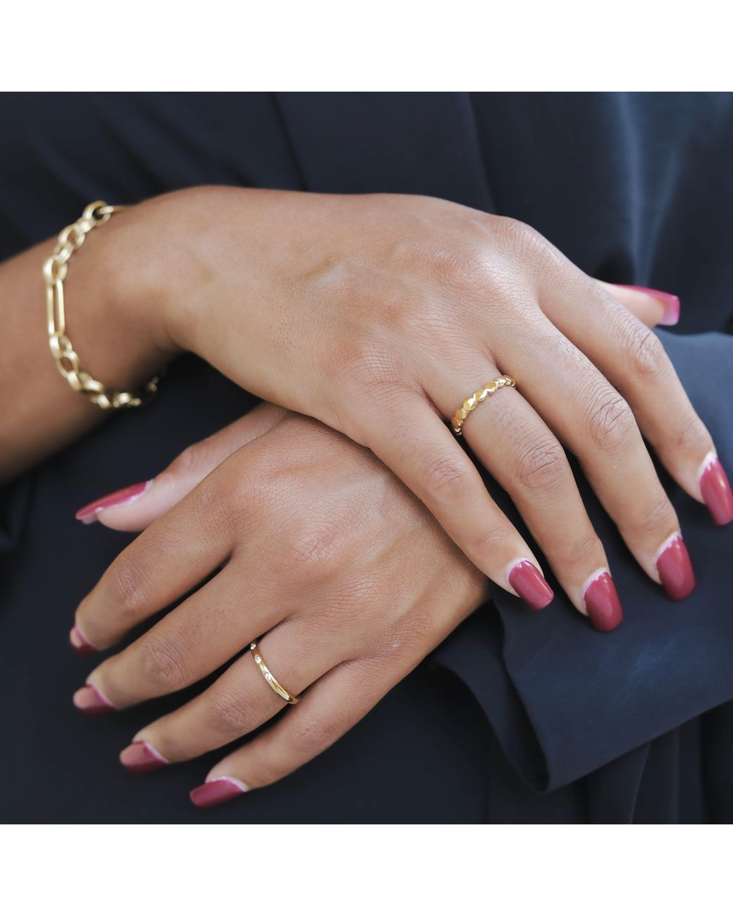 Lei & Mar Co. Metallic The Noura Ring