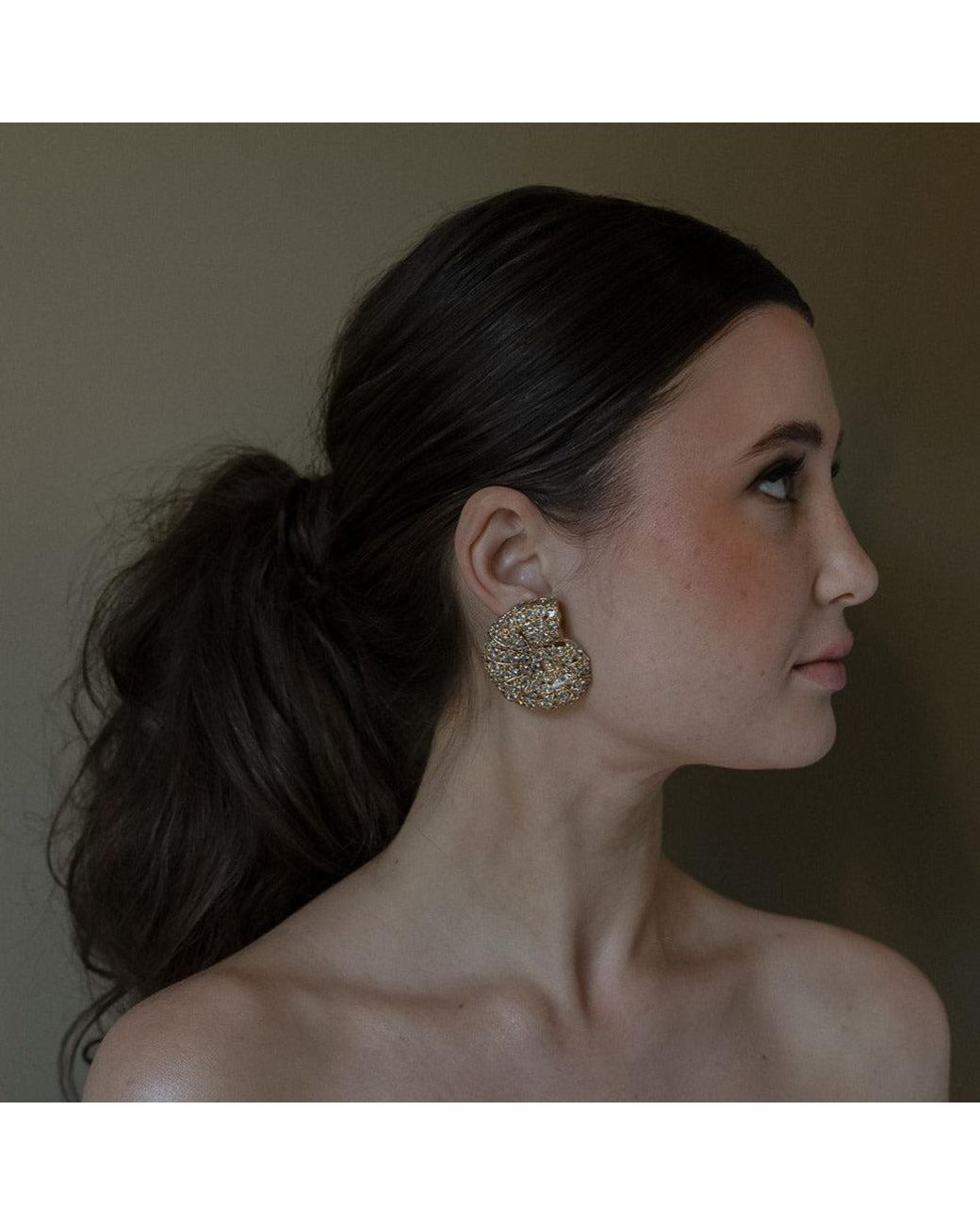 Zepplin the Label Metallic Nautilus Earrings