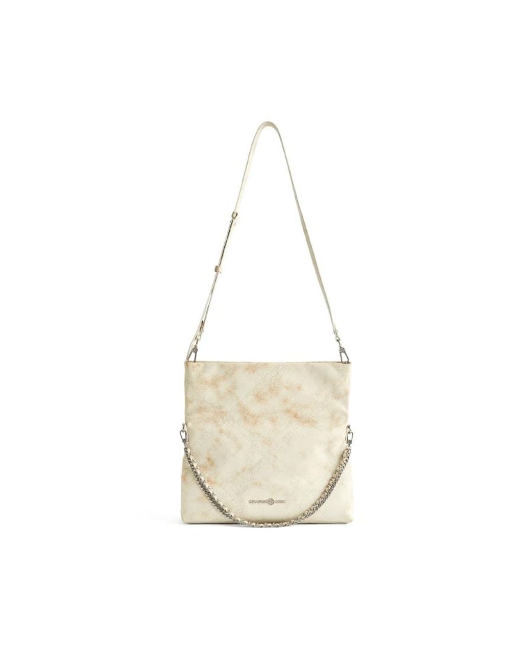 Orange Cube White Retro Messenger Bag