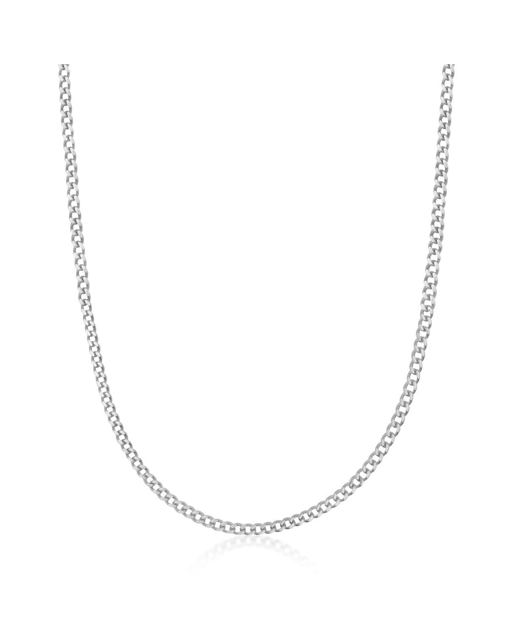 Nialaya Metallic Cuban Link Chain for men