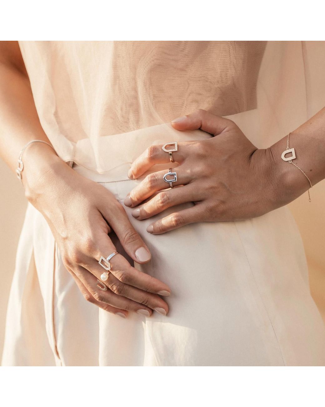 Sheida Farrokhi White Sahra Ring