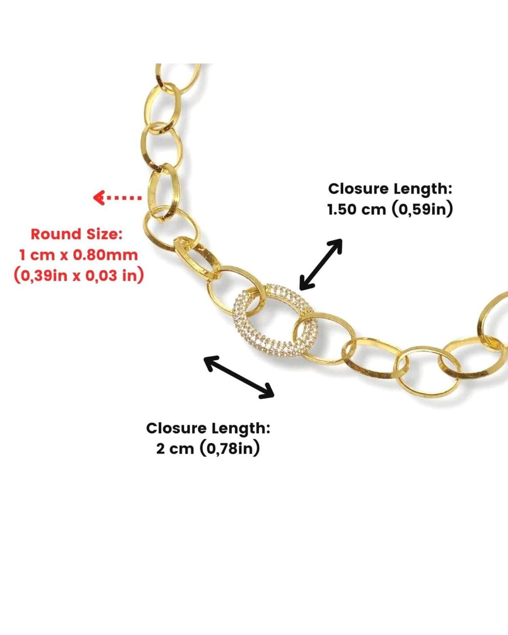 LINYA JEWELLERY Metallic Chain Necklace