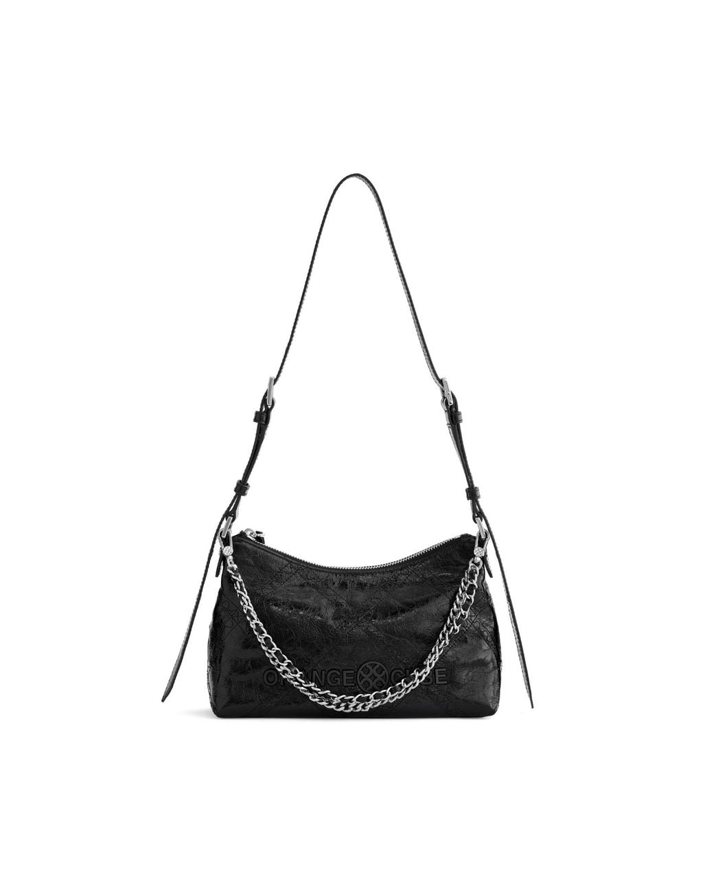 Orange Cube Black Metropolitan Shoulder Bag