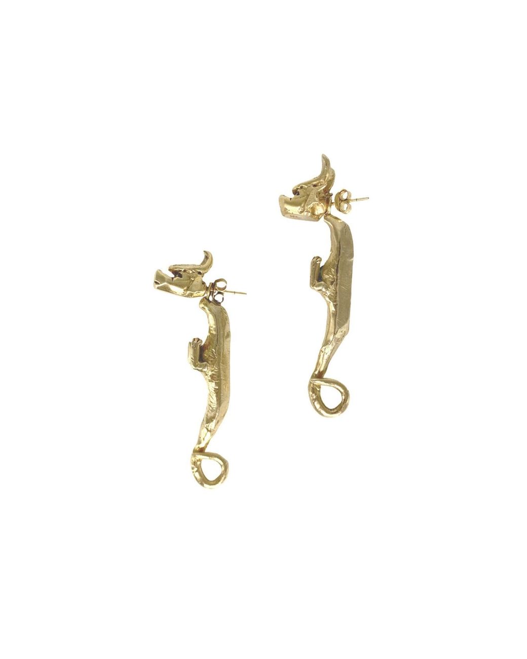 Raxada Metallic Cuélebres Earrings Plated