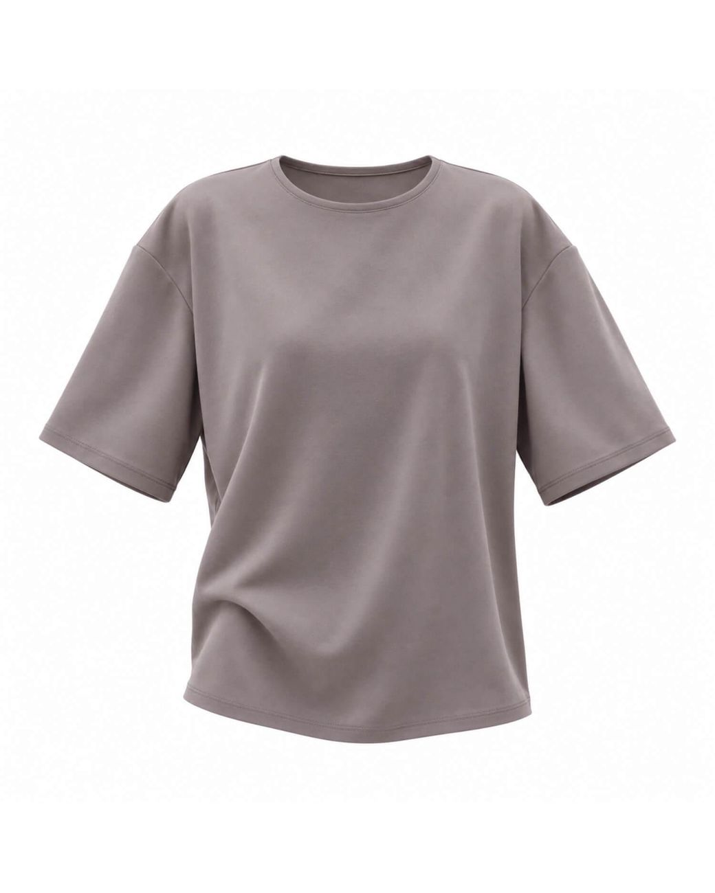 Elamins Gray Oversize T-Shirt – Taupe