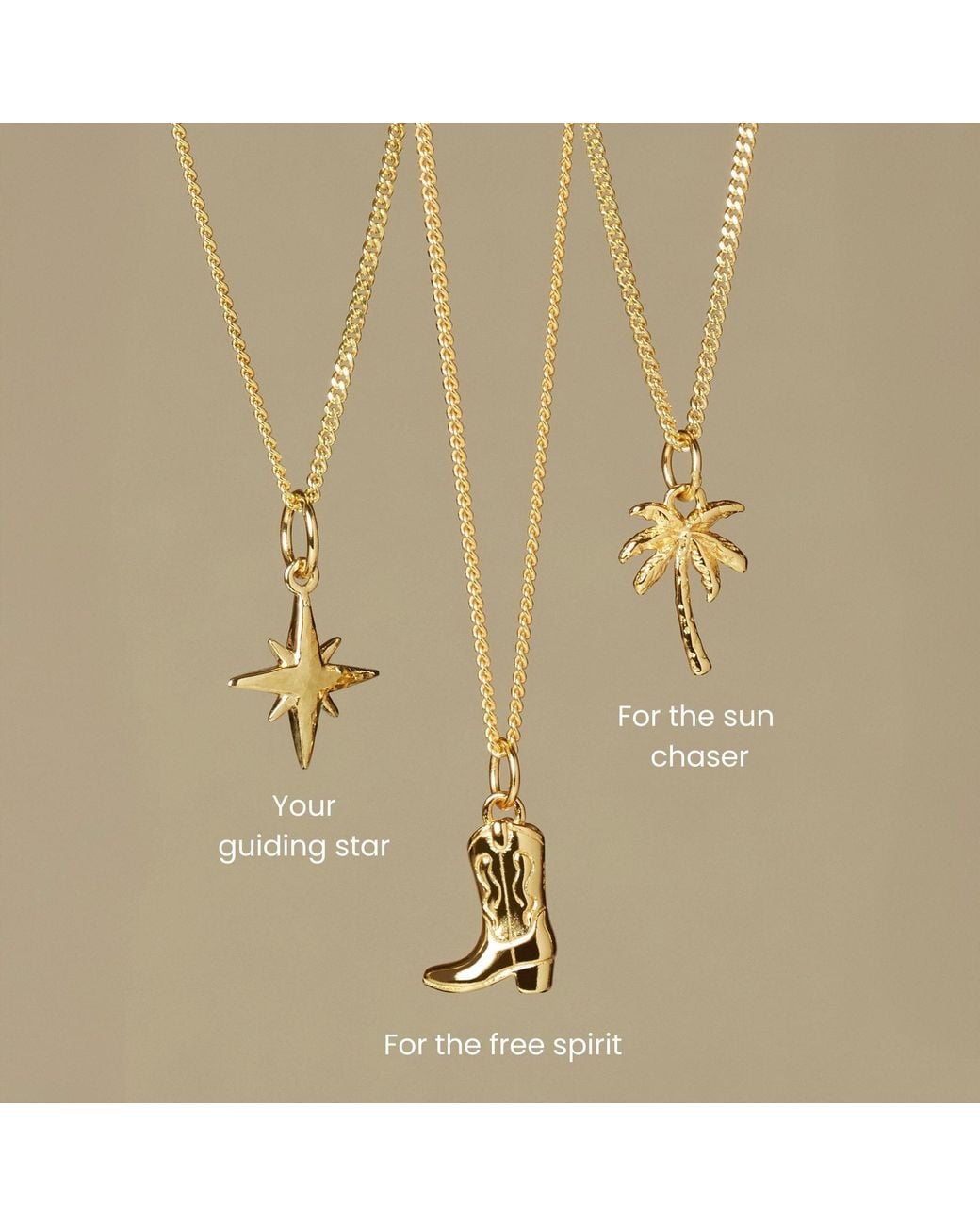 Muru Metallic Cowboy Boot Necklace