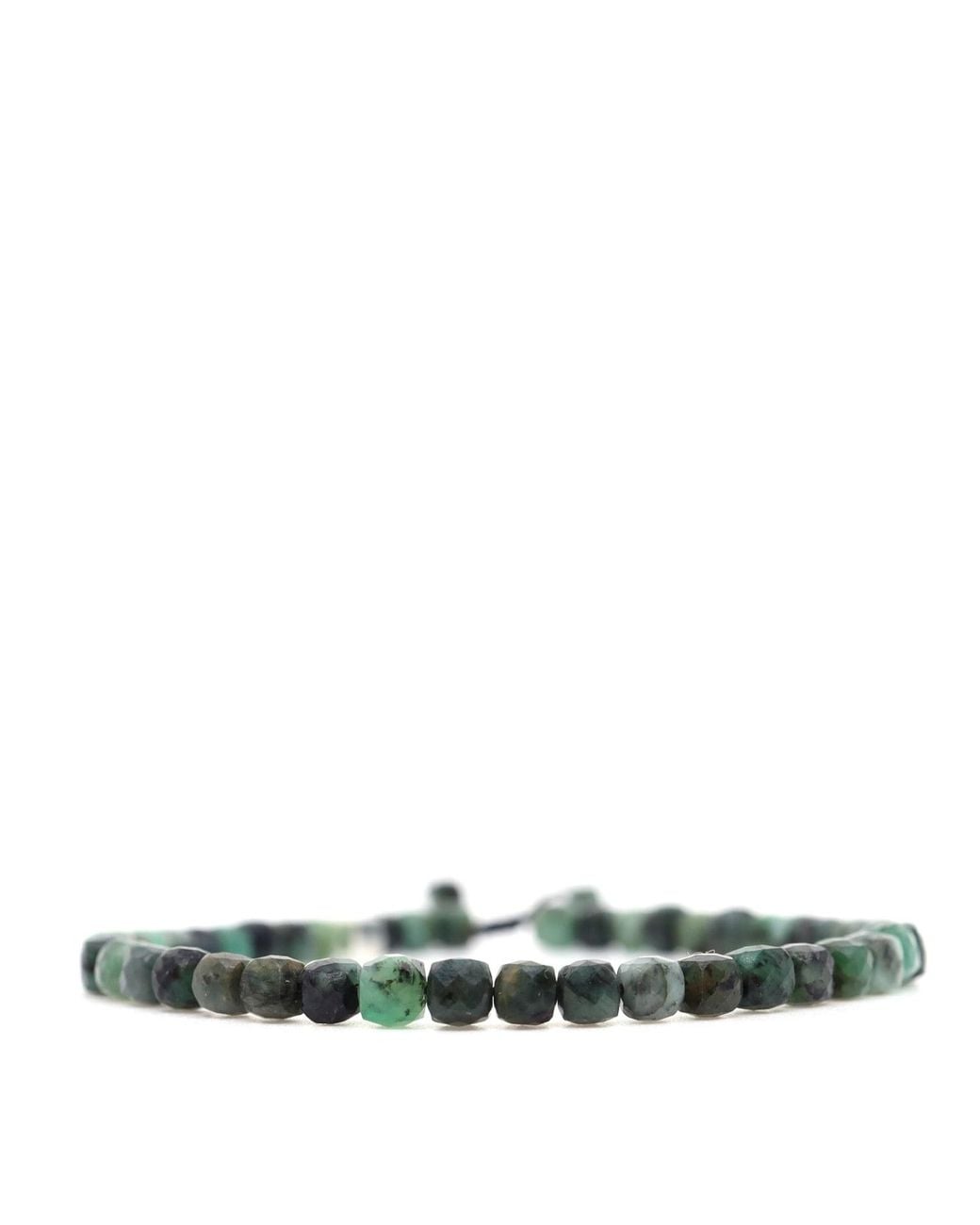 Shar Oke Metallic Emerald Cube Bracelet for men