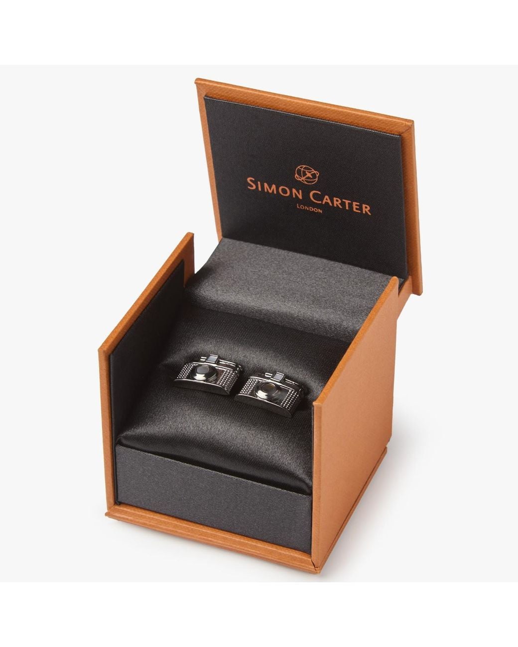 Simon Carter Metallic Vintage Camera Cufflinks for men