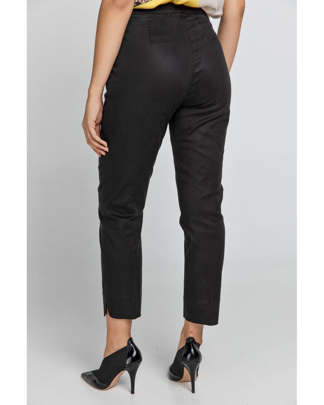 Conquista Black Slim Fit Pants Fashion