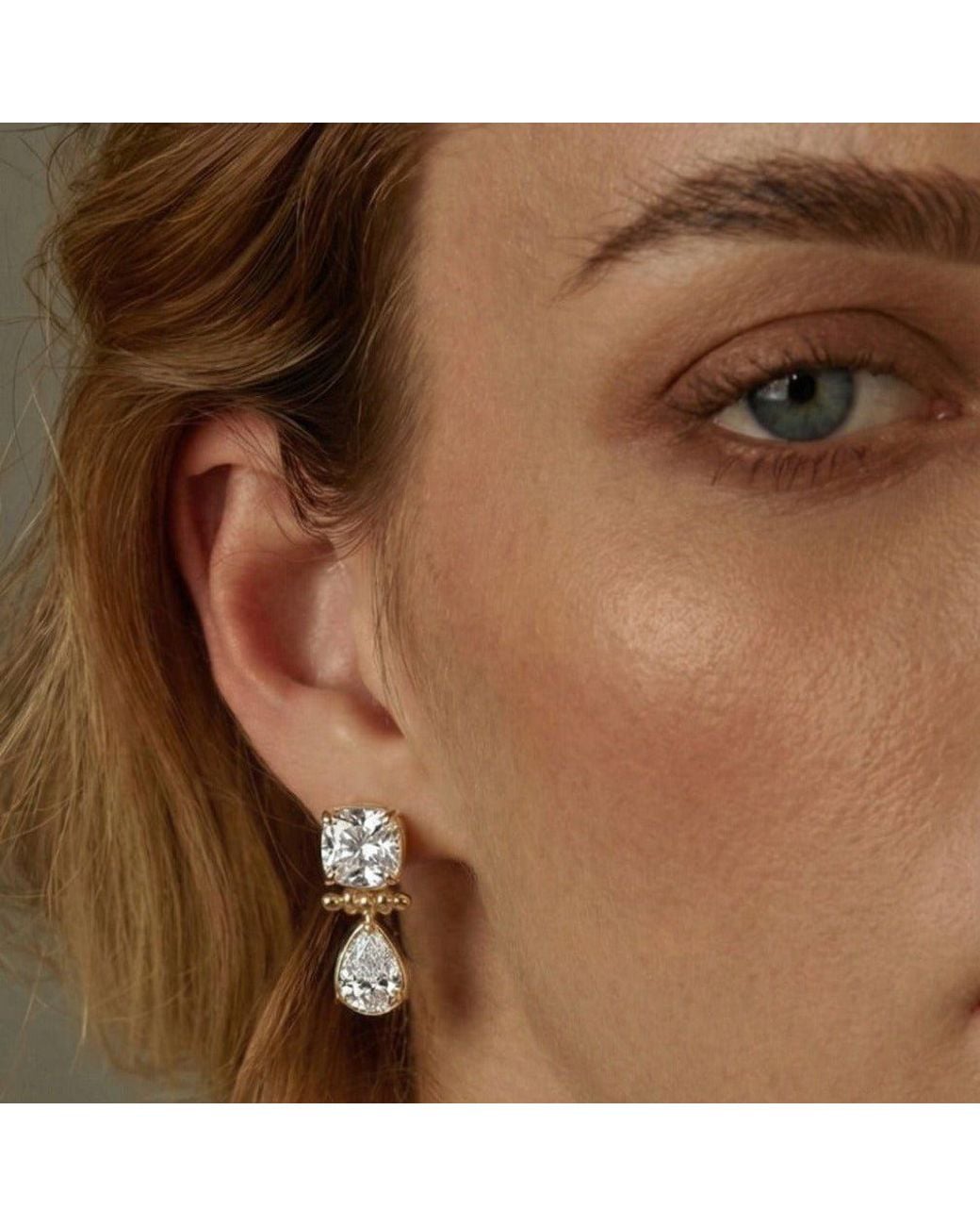 With Love Darling White Cascade Earring