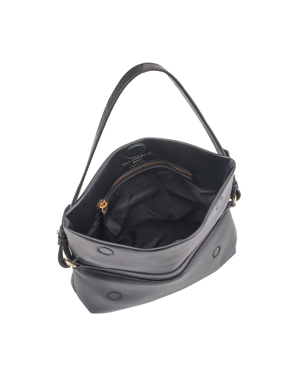 Paul Costelloe Black Theodora Leather Shoulder Bag