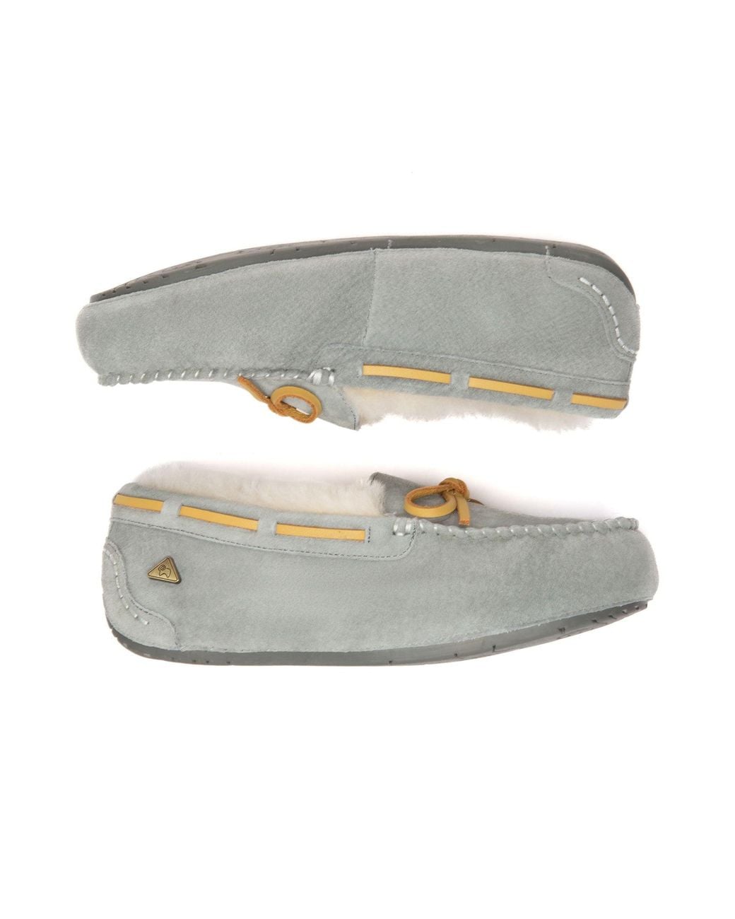 EverAu Australia Gray Crested Leather Loafers