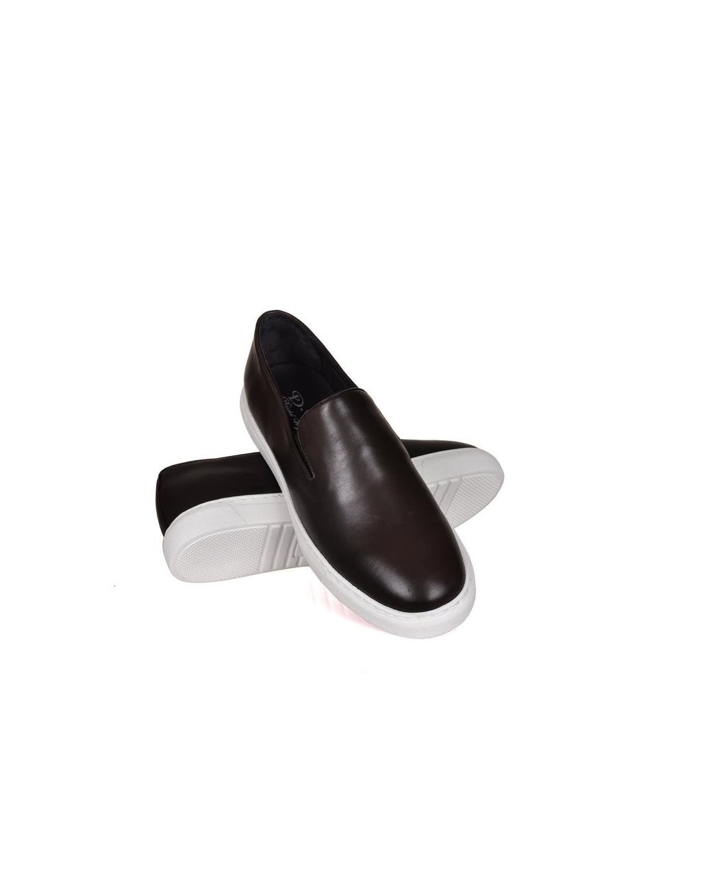 DAVID WEJ Brown Bradford Smart Sneakers for men