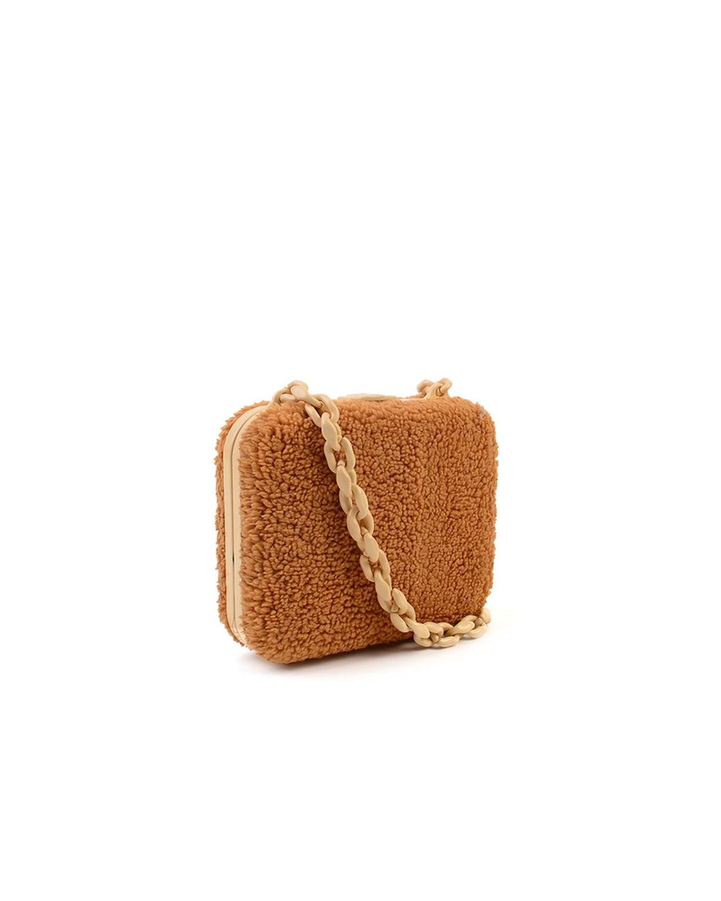SJW BAGS LONDON Brown Lilibet Box Clutch