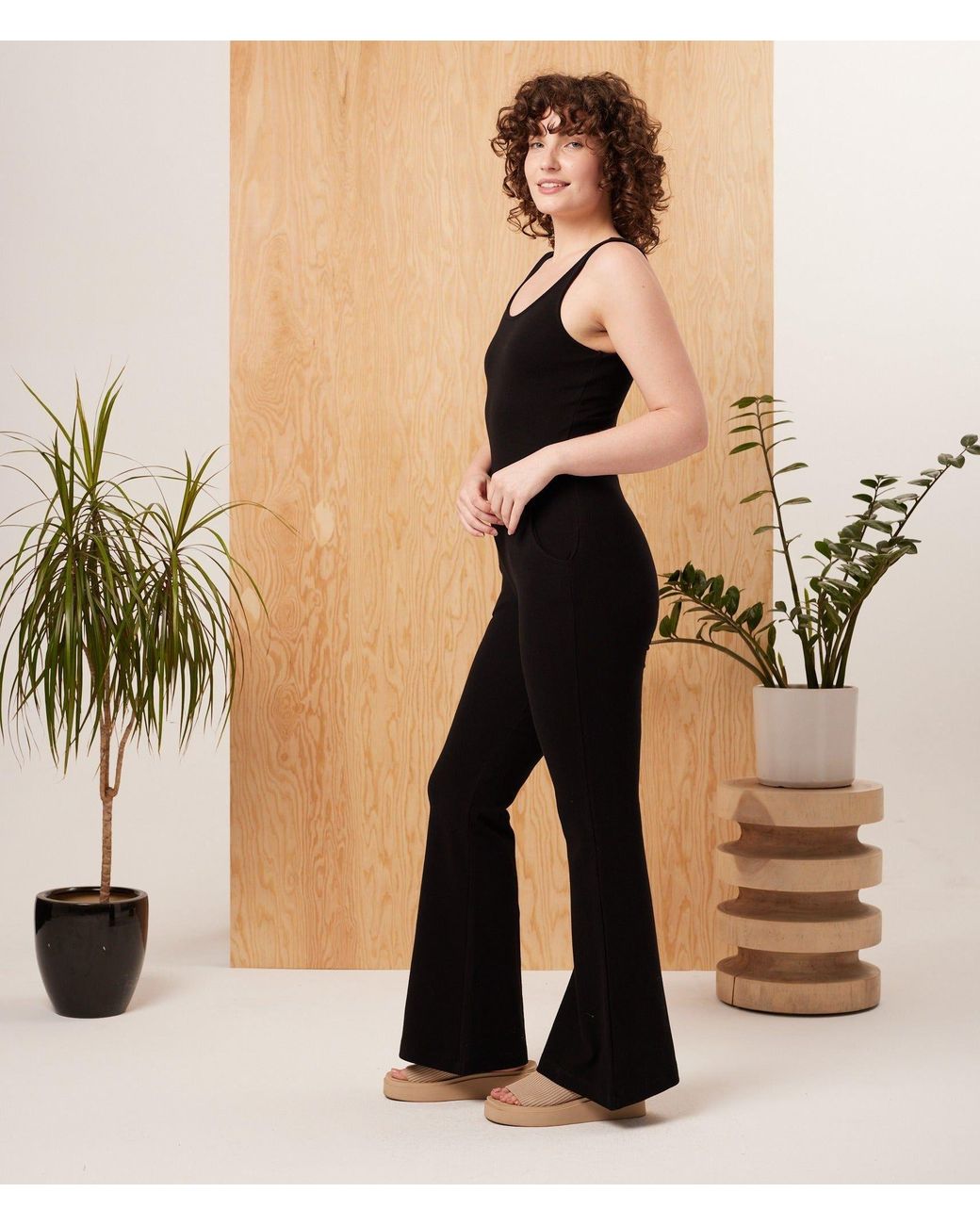 Known Supply Black Form Fitting Jumpsuit