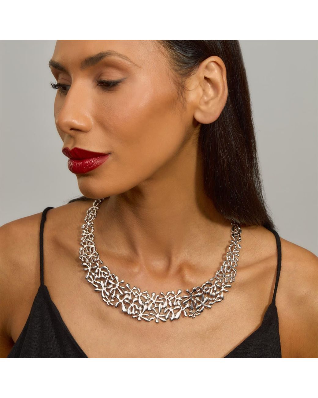Lucy Quartermaine White Sterling Multi Splash Necklace